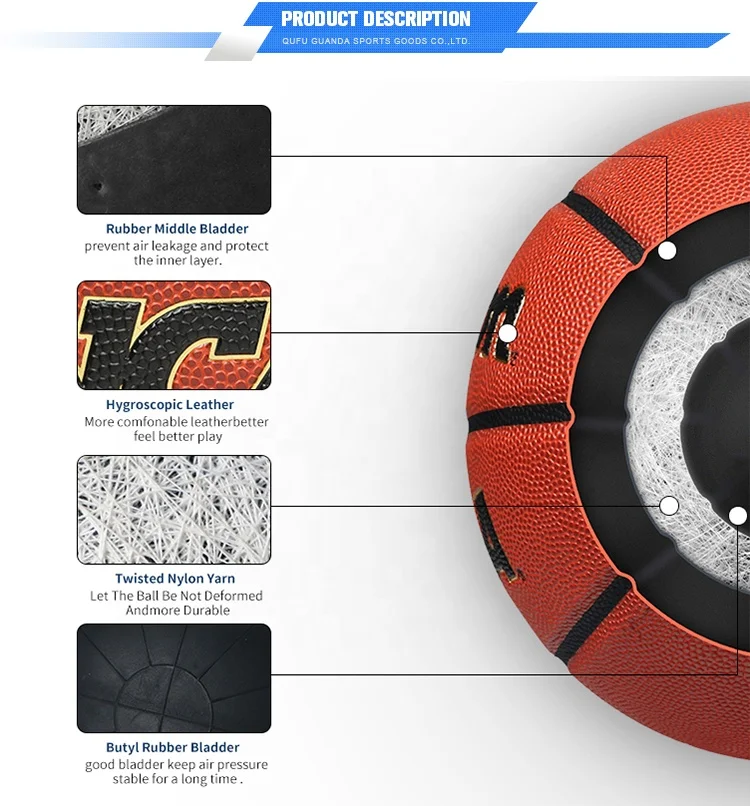 Custom Advanced rubber basketball with customer own logo