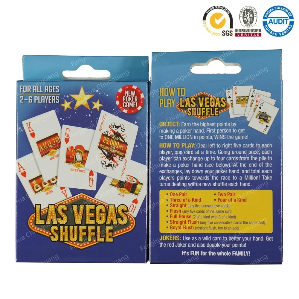 Las Vegas Custom Printing American Playing Cards Wholesale