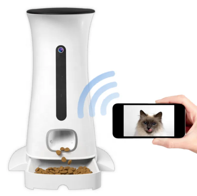 New Smart Pet Feeders Wifi Connect Remote Operate pet feeder automatic Cat Dog Feeder