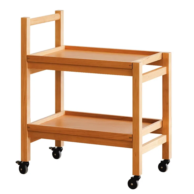 Small furniture living room bedroom Mobile Slide Under Couch Sofa Snack End Coffee Side Table With wheels