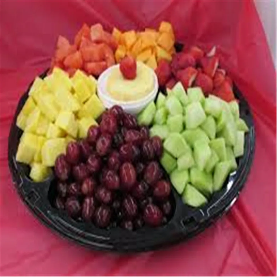 Shanghai Taiyu blister  transparent dry plastic fruit storage box with lid pet plastic tray for furit
