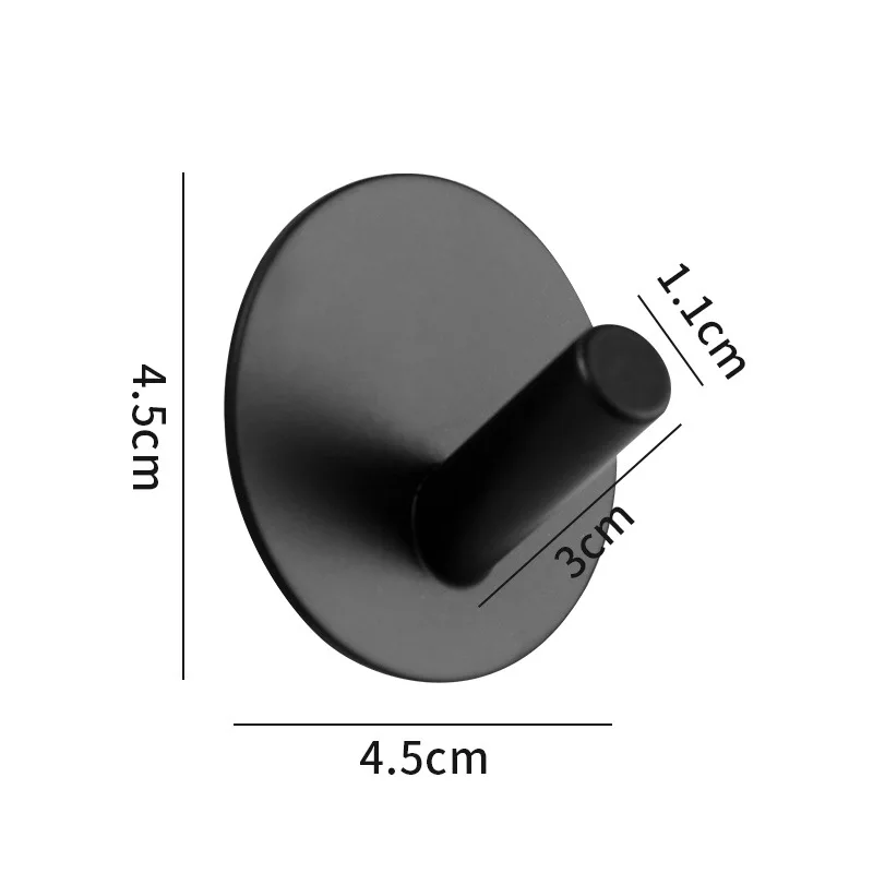 Wholesale Clothes Robe Coat Clothing Stainless Steel Metal Kitchen Shower Bathroom Towel Wall Self Adhesive Hooks