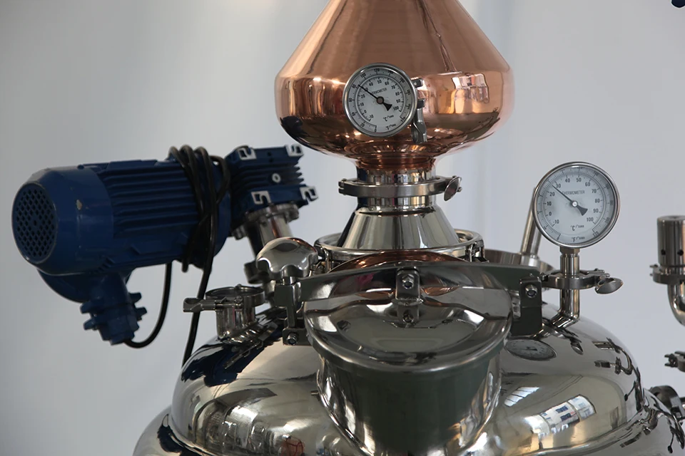 SS304 150L jacket bolier with still column agitator included