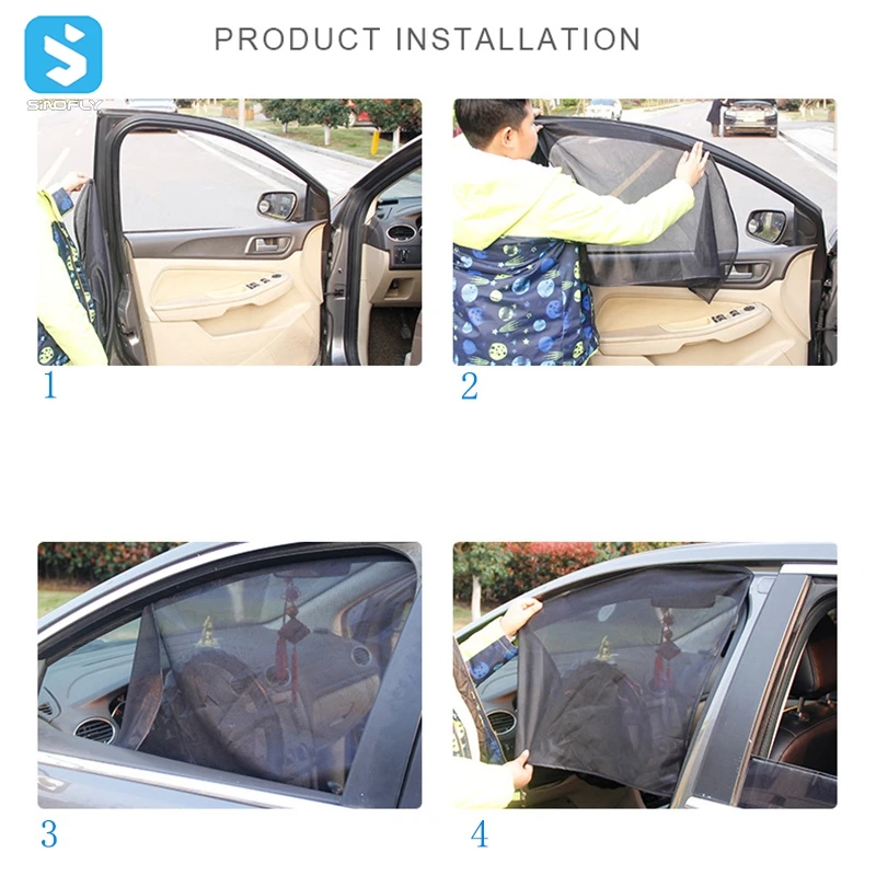 Auto Accessories Privacy Protection Car Window Curtain Blind Side Magnetic Window Car Sunshade