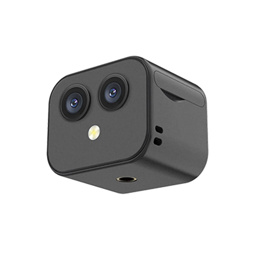Скрытая мини-камера видеонаблюдения с двойной камерой 4k Wi-Fi дистанционным управлением через приложение углом обзора