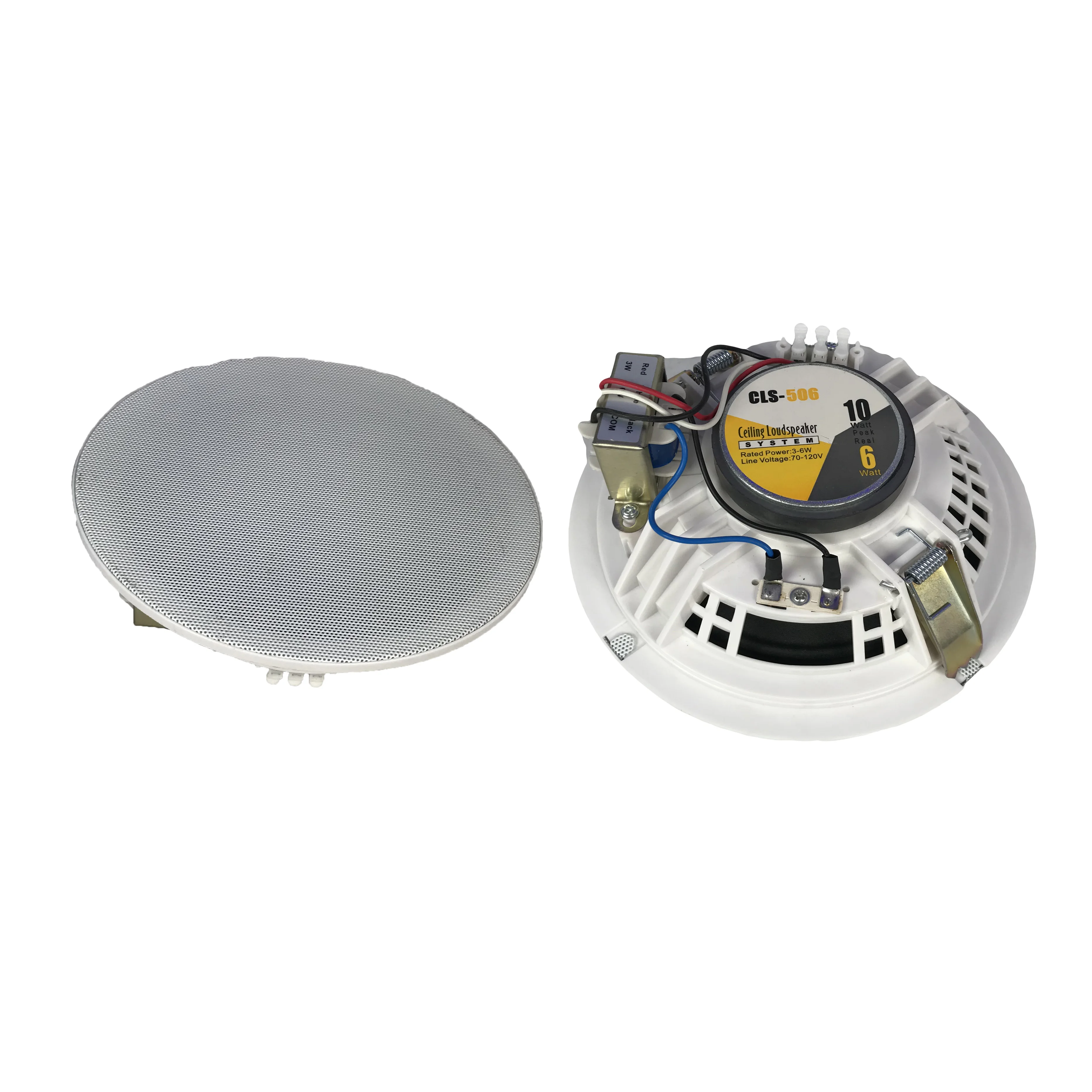 PA System 6W 100V Constant Voltage Ceiling Mount Speakers