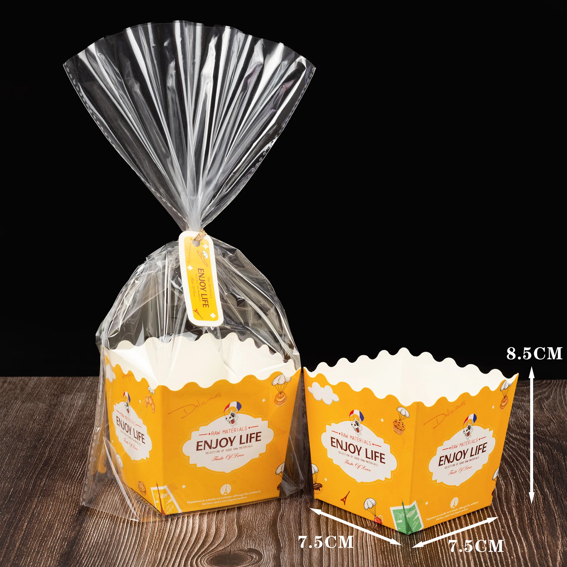 Clear Loaf Food Dessert Baking Bread Food Packaging Bags Transparent OPP Cello Bread Bags