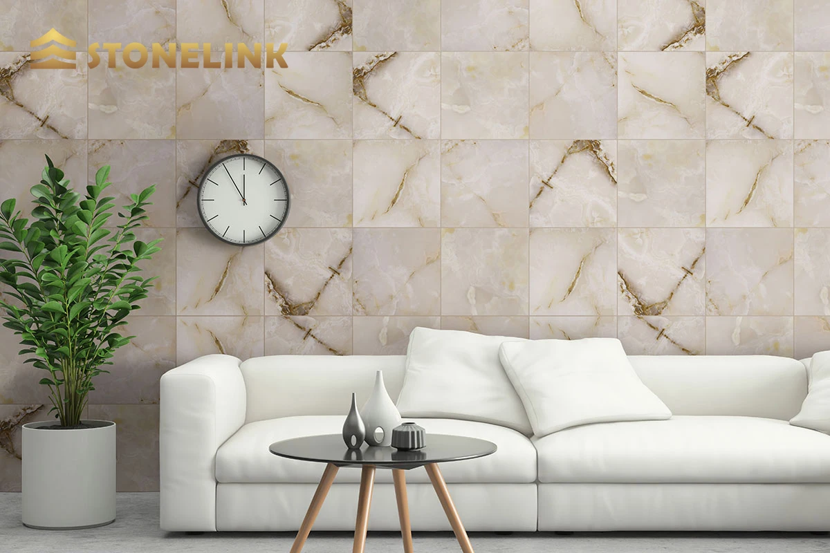 Stonelink High Quality Polished Translucent Backlit Marble White Onyx Slab