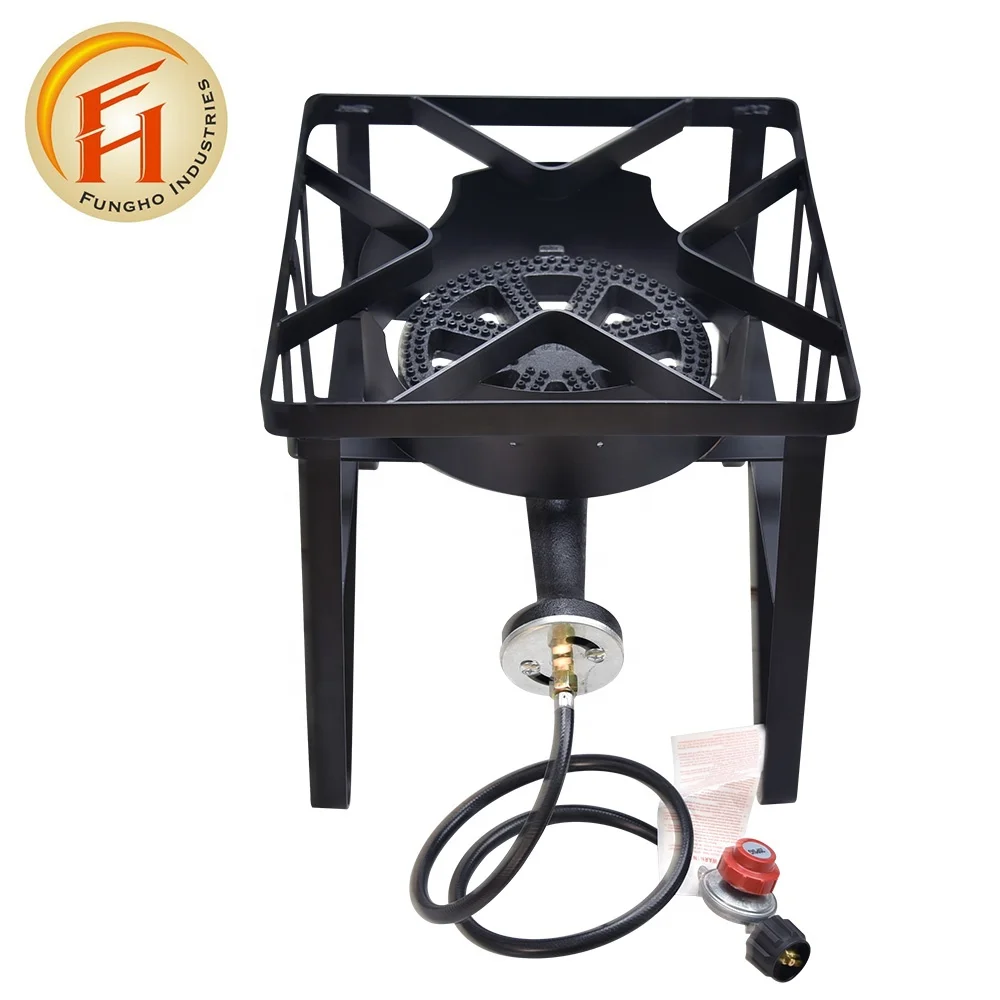 Горячая Распродажа, чугунная горелка высокого давления, пропановая Одиночная газовая горелка для приготовления пищи и кемпинга