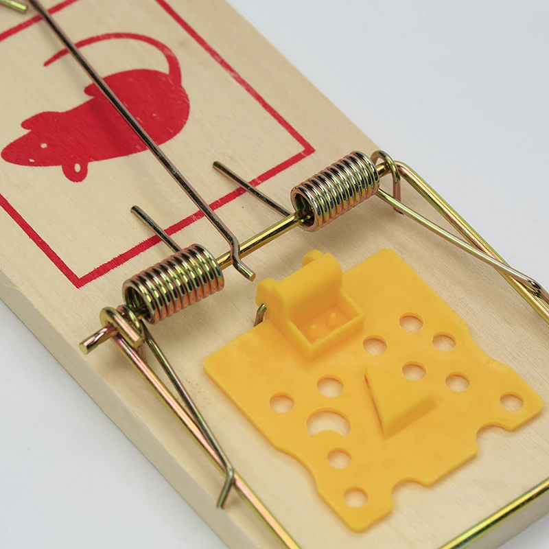 Pest Control Mouse Trap Wooden Rodent Catch Small Rats Mice Wood Mousetraps