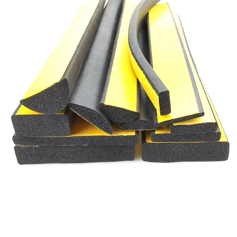 Self Adhesive Half Round EPDM Rubber Strip for Anti Collision and Sound Insulation