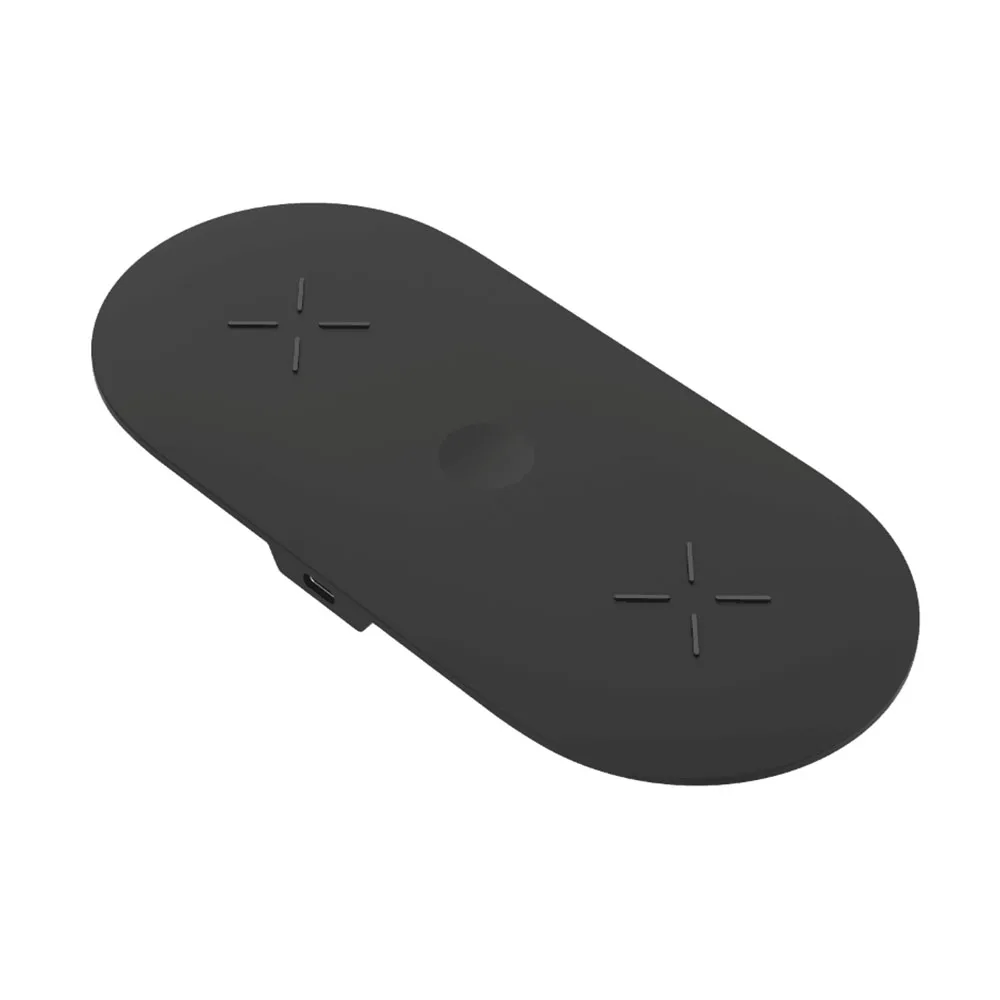 3in1 зарядная станция 2 телефон зарядное устройство Pad Множественная Беспроводное зарядное устройство 3 катушки Беспроводная зарядная станция для iPhone