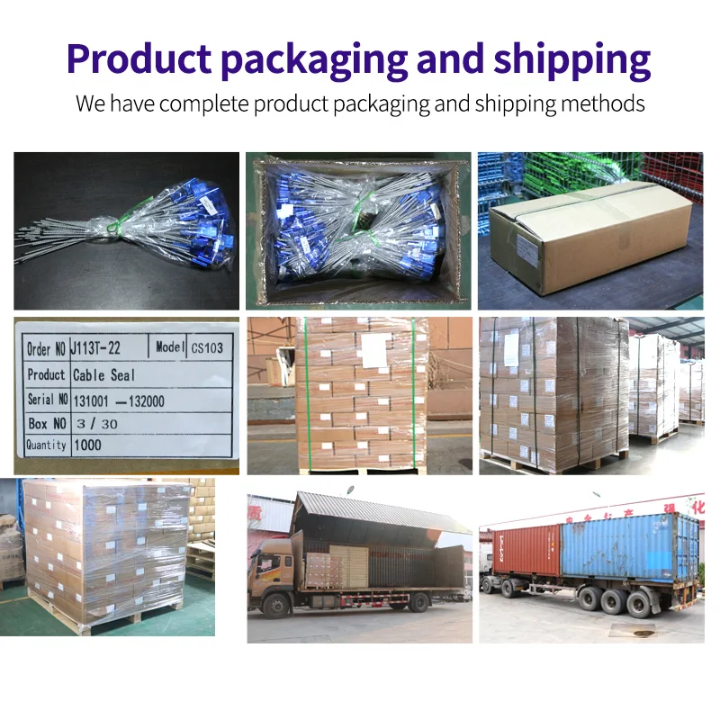 TXCS 103  Wholesale pull tight truck cable seals with QR code