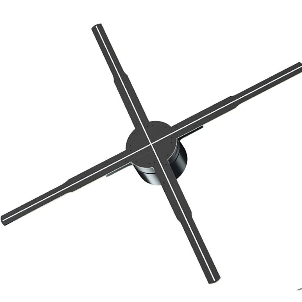 Hologram Fan 3D Holographic Projector Fan Projector Advertising Display with 224 LED Light Beads for Business Store Shop