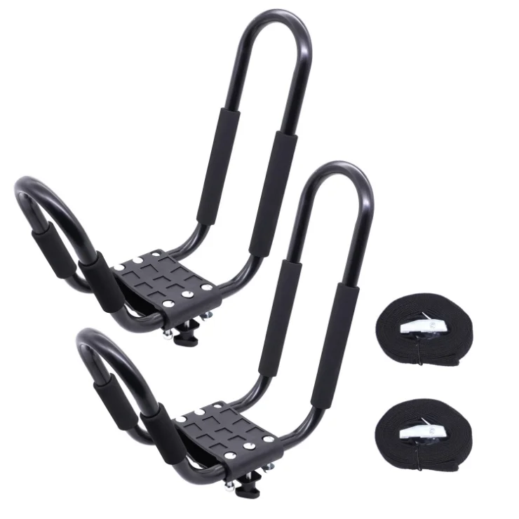Universal 2 Pair J- Shape Rack Suv Roof Rack Kayak Loader Canoe Carrier Car Roof Rack For Kayaks