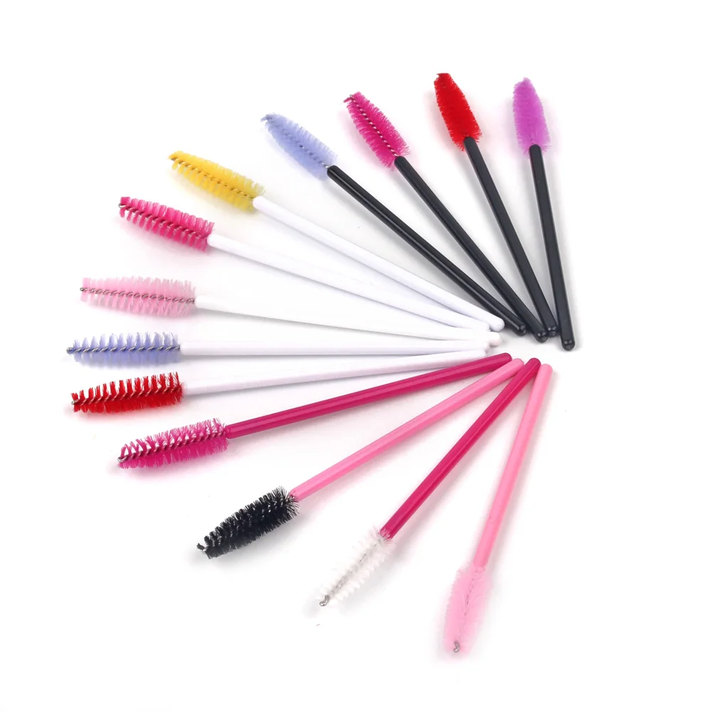 Free Shipping Excellent 50pcs/bag Disposable Eyelash Brush Mascara Applicator Brush for Eyelash Extension