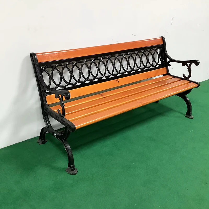 OEM садовая скамья уличная мебель чугунная деревянная литая алюминиевая для патио