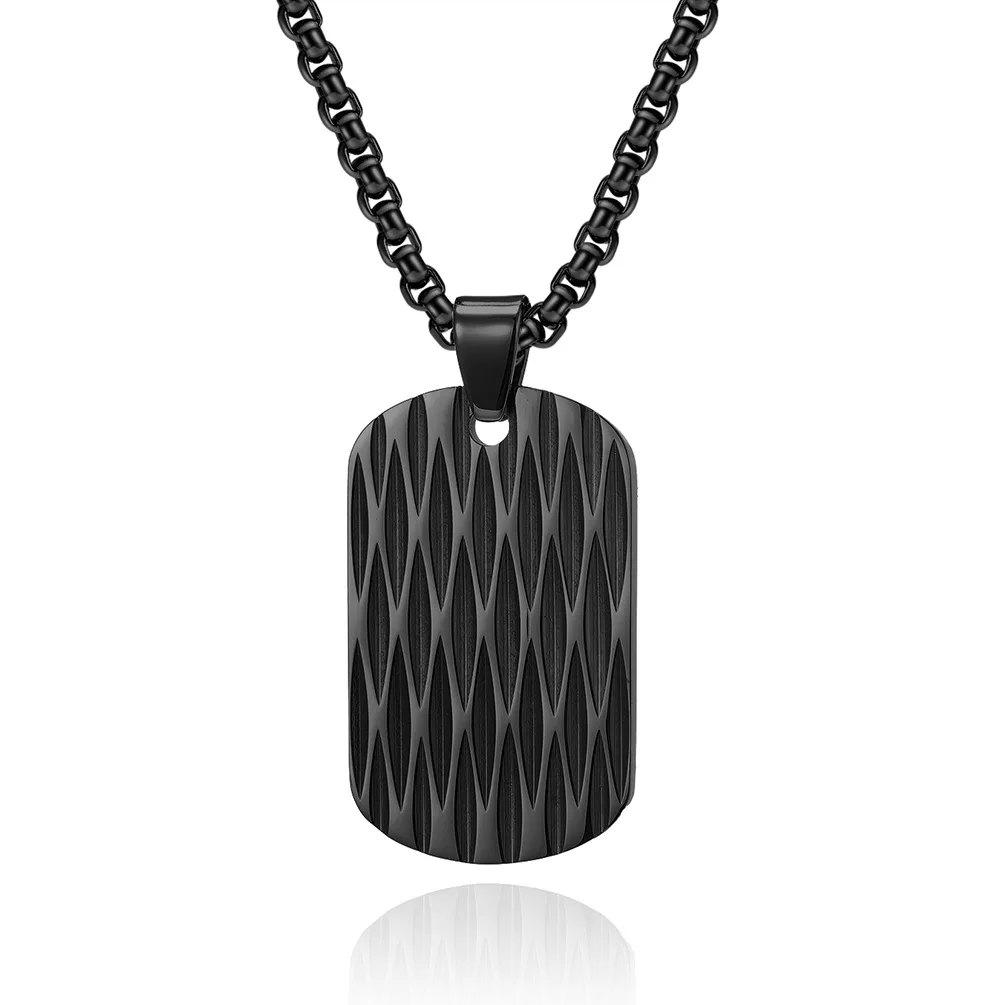 Hip Hop Punk Knife Scratch Trendy Plated Waterproof Tarnish Free Stainless Steel Pendant Fashion Jewelry Necklaces Mens Man