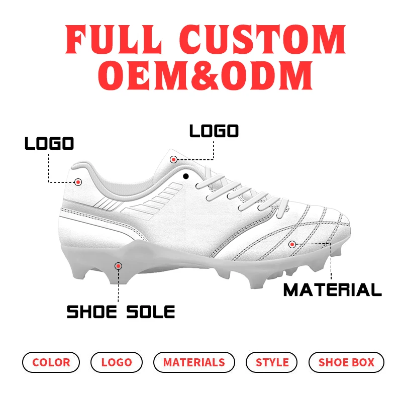 Custom High Quality Original Breathable High Ankle Sport Turf SG  Soccer Boots Football Shoes Soccer Cleats For Mens