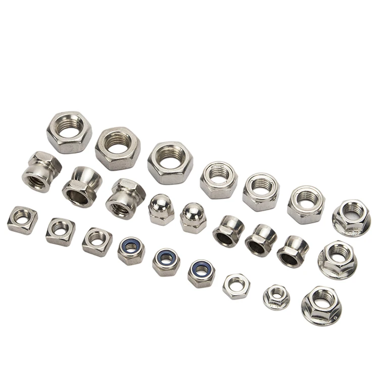 Special Steel Hexagon Custom Titanium Hex Gold Aluminum Flange Cylinder Nut
