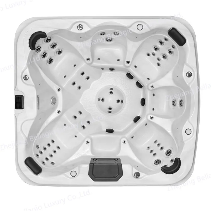 7 person cheap price European style modern massage best acrylic spa jet whirlpool hot tub with air bubbles