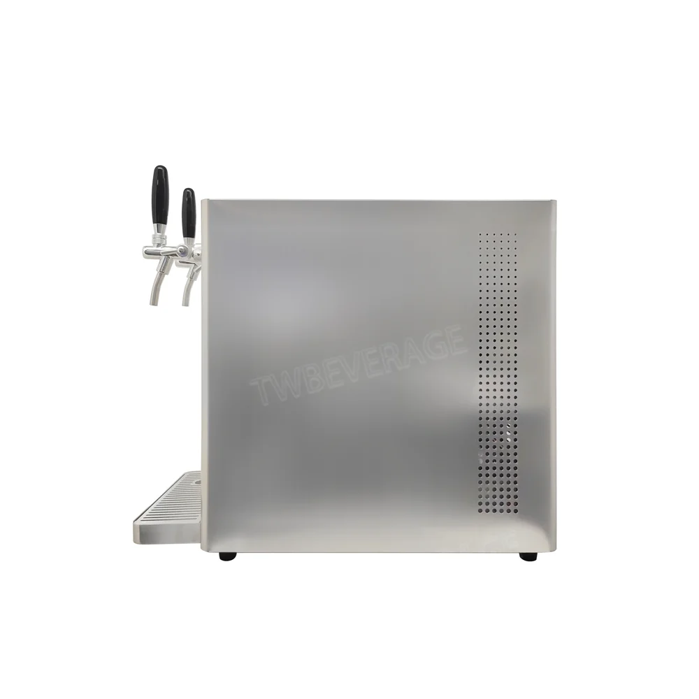 hot selling tabletop desktop two taps or one tap draft beer cooler dispenser machine