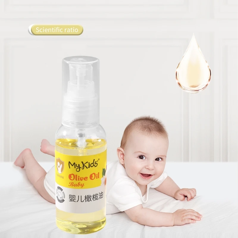 OEM/ODM Body Care Olive Oil Baby Massage Oil Vegan Fragrance Free Skin Care Baby Oil