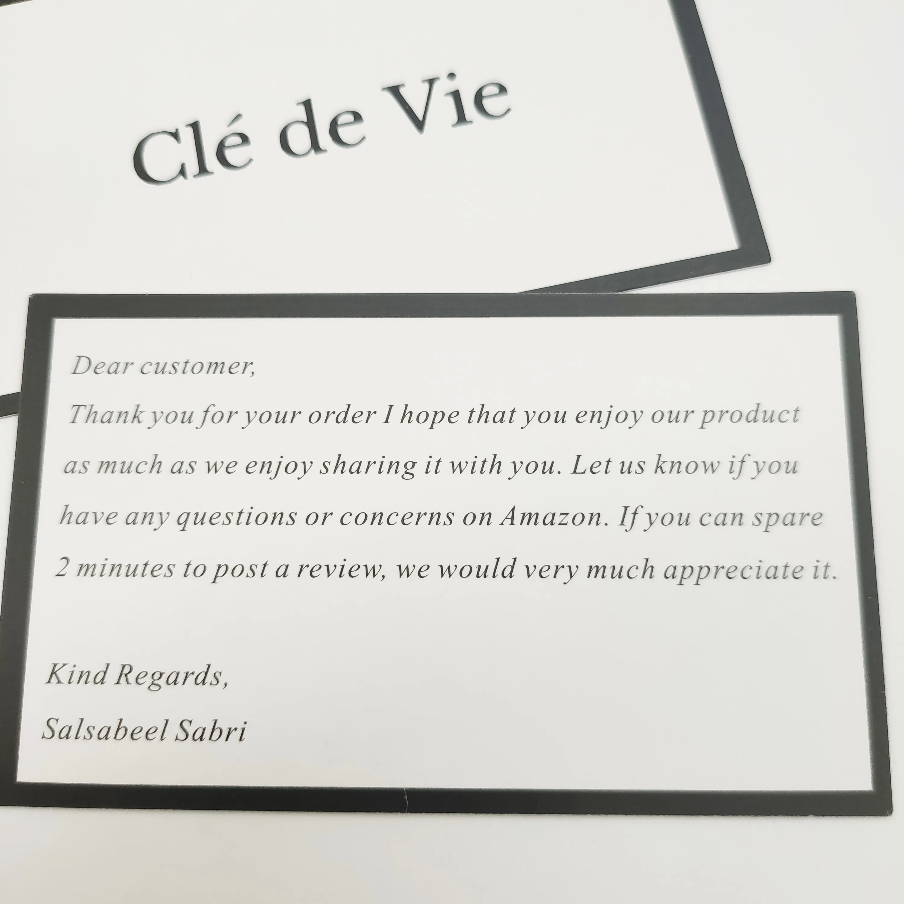 Custom Thank You Card Eco-friendly Design Offset Printing for