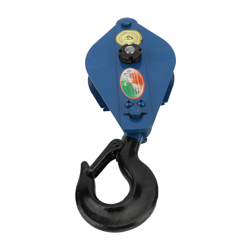 
Manufacturer Price High Quality High Strength Block Single Wheel Hook Crane Hoist Snatch Pulley Block 