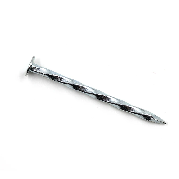 flat head twit shank nails/spike/electrical :galvanzied twist shank  nails in tianjin