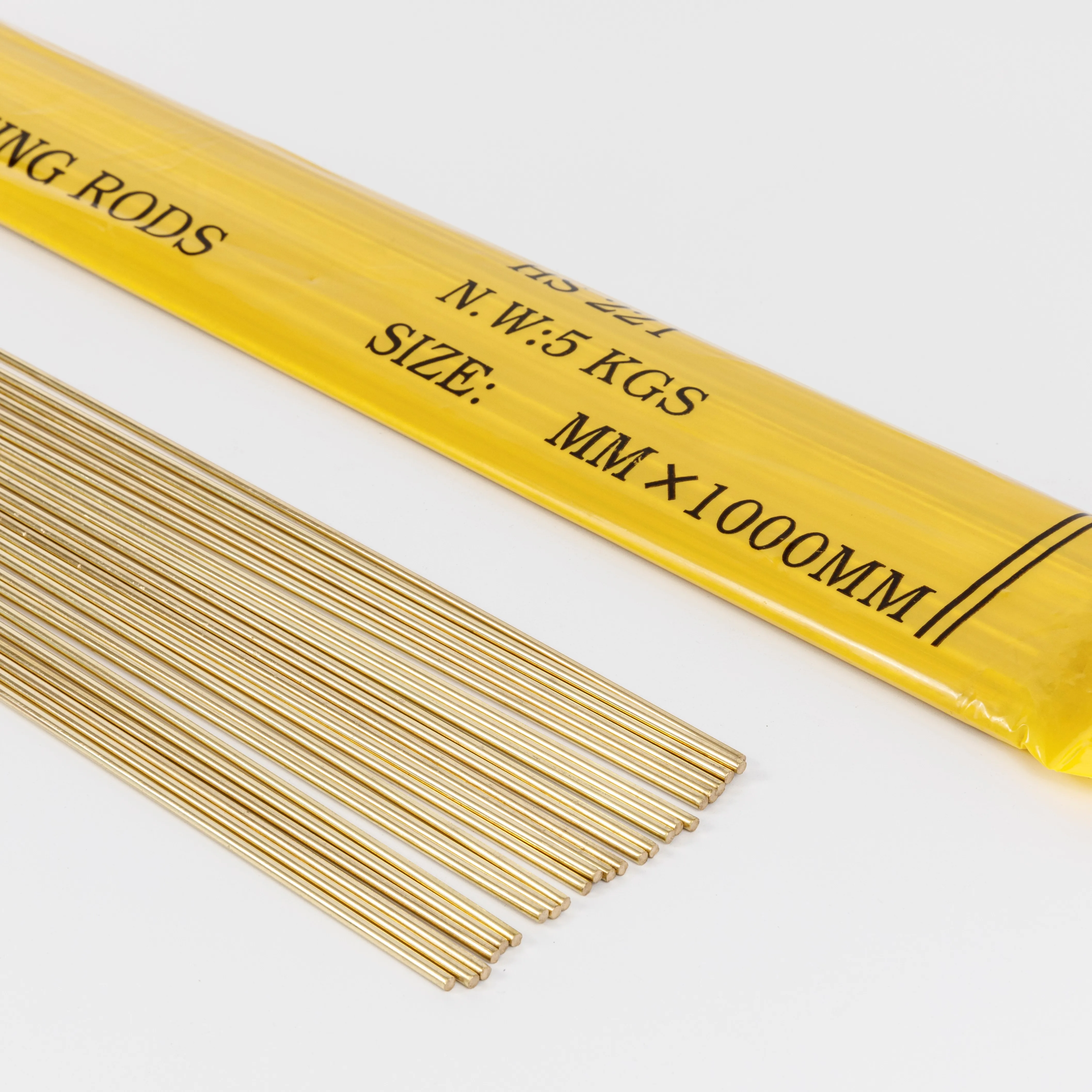 Automobile Ship Electrical HS221 Copper Zinc Brazing Alloys Welding Rods Brass Brazing Rod