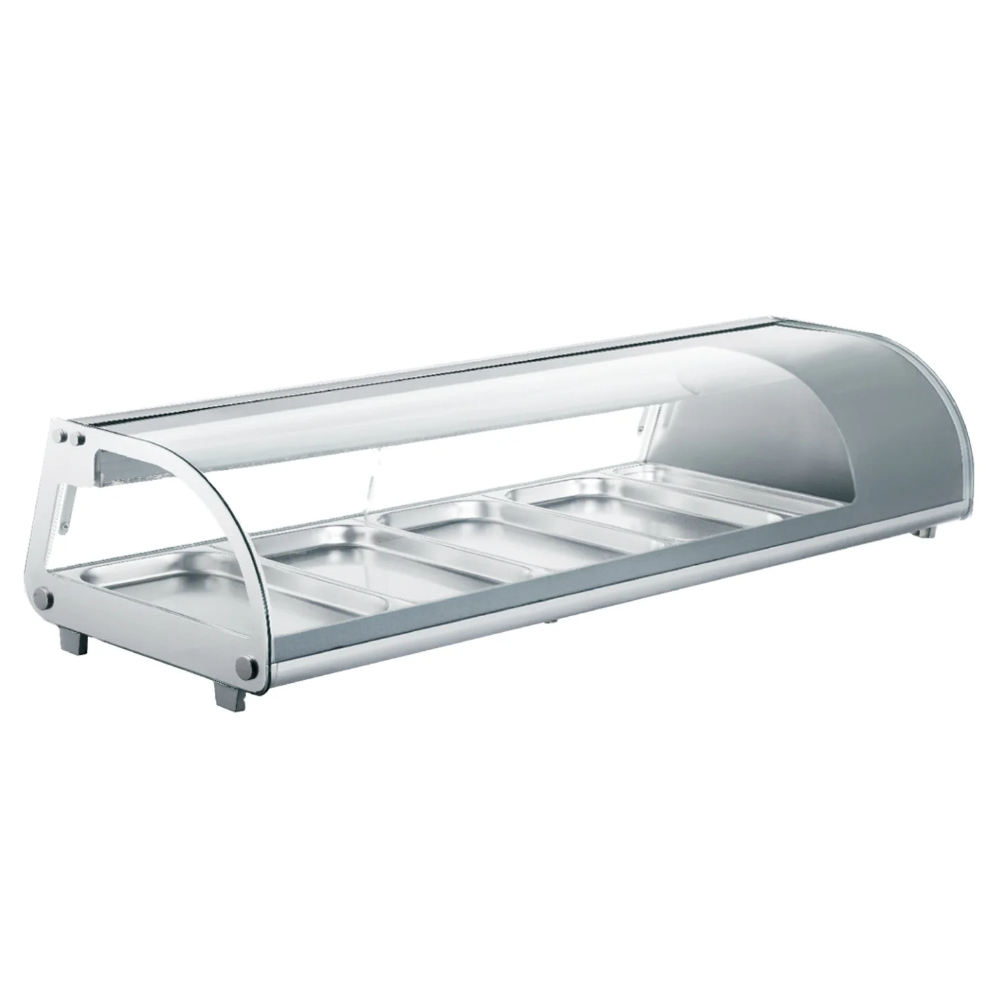 Kitlalong High quality Commercial Electric Best Counter Top Refrigerated display cooler sushi showcase