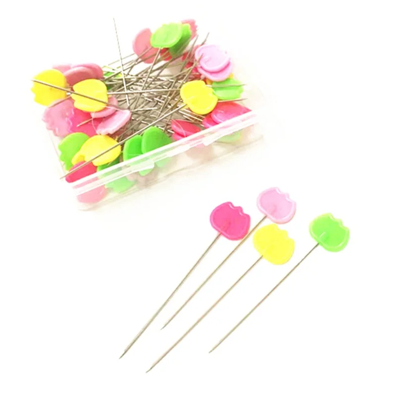 Булавки с плоской головкой в форме бабочки, разноцветные булавки для одежды, аксессуары для шитья своими руками