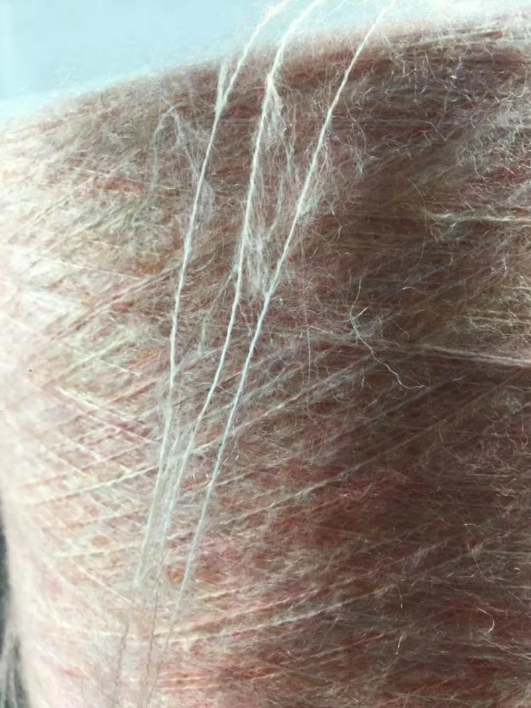 
1/14NM Elastic High proportioned 10% wool and 20% mohair blended yarn 