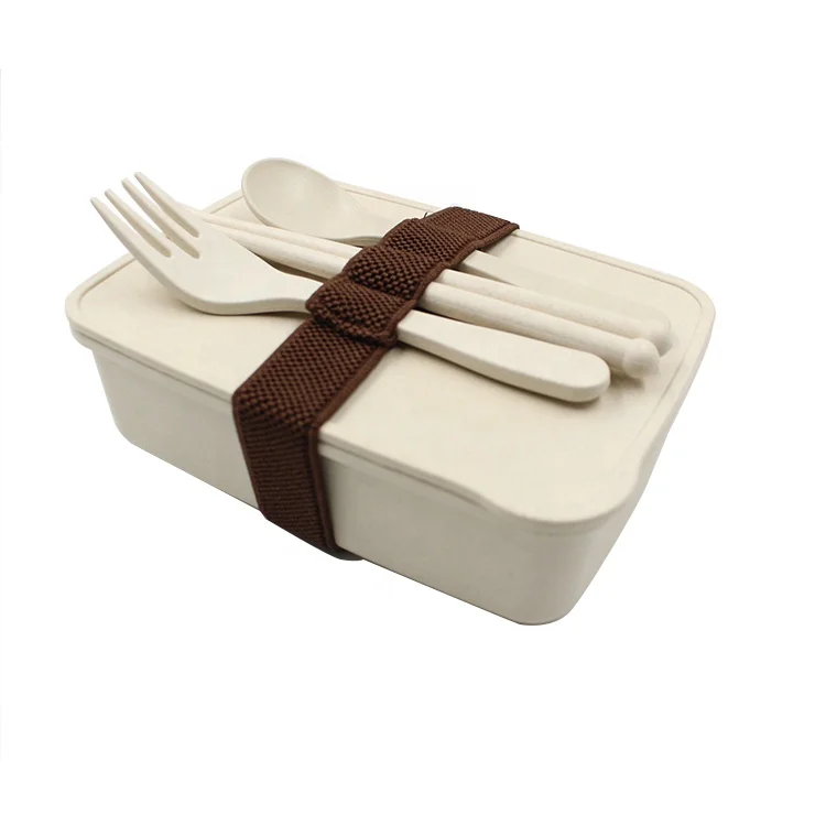 leakproof office portable custom gift  rectangle biodegradable eco lunch box food school bamboo lunch box for children