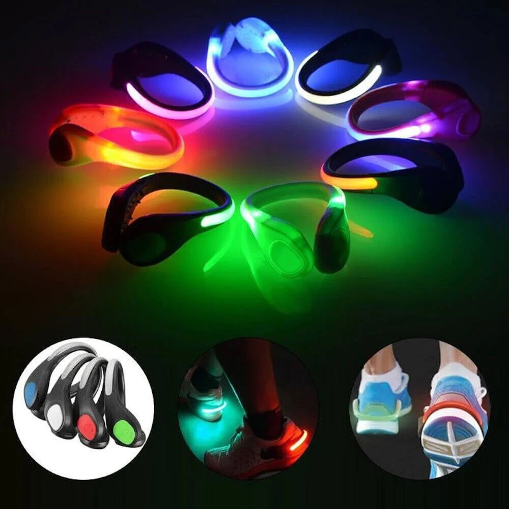 Night Running Dress Plastic Light LED Shoes Clip Neon Party Supplies Led Light Up Shoe Clip