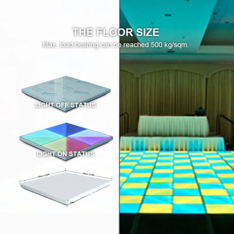 Acrylic led stage panel can supply DMX, voice control even run by itself