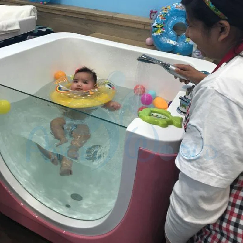 High Quality Separate Room Acrylic Bubble Surf Freestanding Installation With Control Panel  Massage Baby Spa