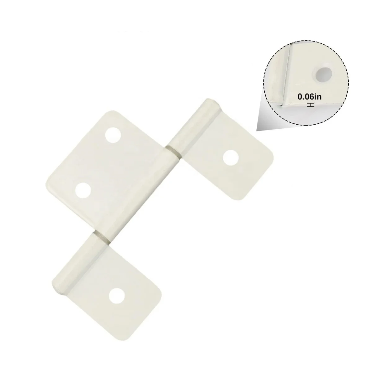 4 Pcs Per Set Door Hinges Replacement fits for Larson White Screen Door Hinges Center Extruded Aluminum Door flag Hinge