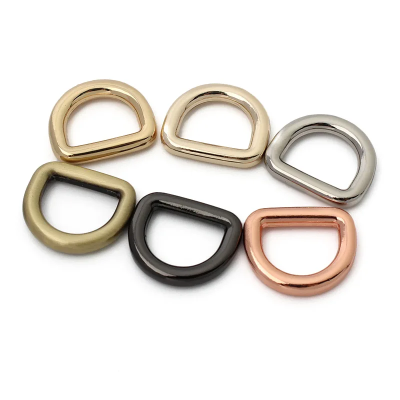 Metal D Ring Belt Buckle 20mm 25mm 32mm  Alloy d ring custom For Purse Handbag Strap D ring
