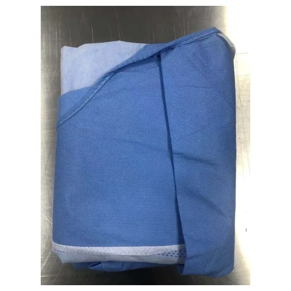 High Quality Disposable medical surgical gowns for clinic examination hospital SMS 45gsm sterile reinforced surgical gown