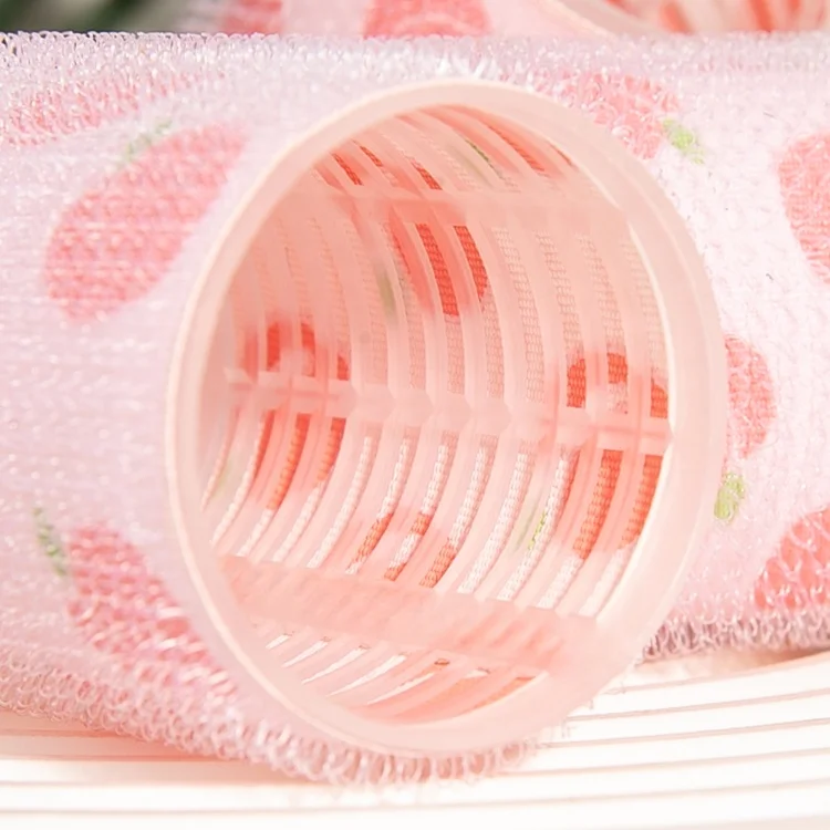Gloway Hair Styling Tools 5cm Self Grip Long Medium Shorts Brazilian Roller Pink Hair Rollers For Heatless Curls