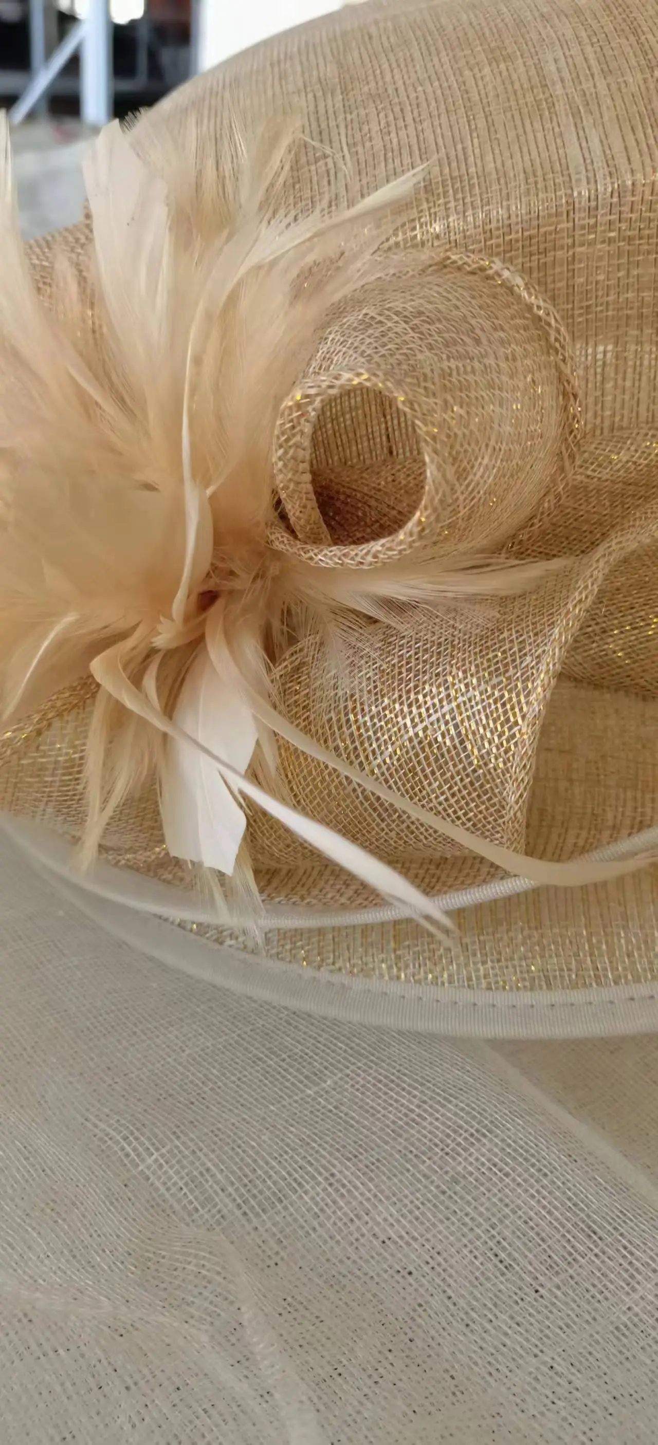 Sinamay buntal crochet hat nature straw hand weaved hat sun blocked beach hat