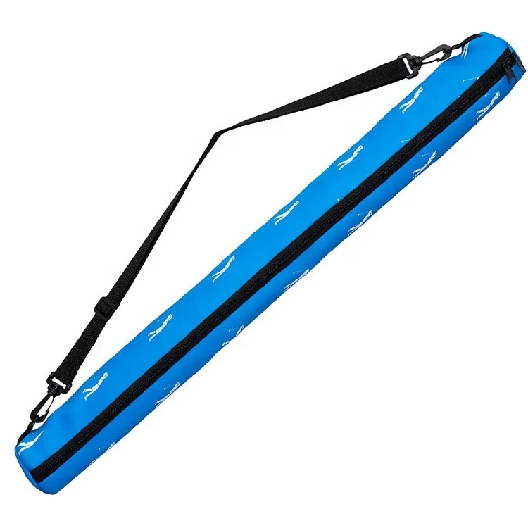 Custom Printing Insulated 6 Beer Can Tube Cooler Slim Sling Cooler Golf Can Holder Sleeve Bag with Adjustable Shoulder Strap