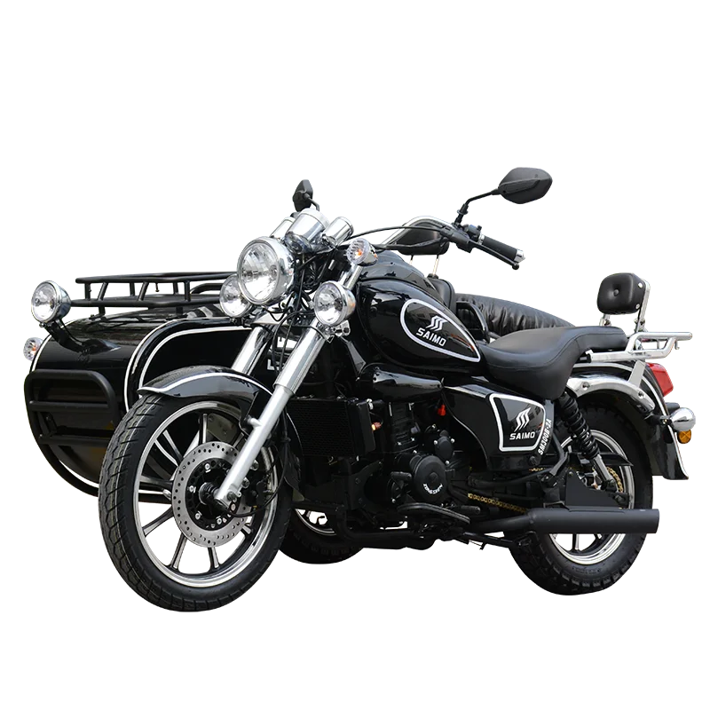 300cc 4 Stroke side car motorcycle chopper gas adventure motorcycle sidecar for sale