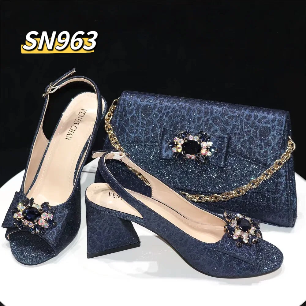 2024 shoes women high heels pumps big bag matching shoe set Italian handbags for ladies colorful styles
