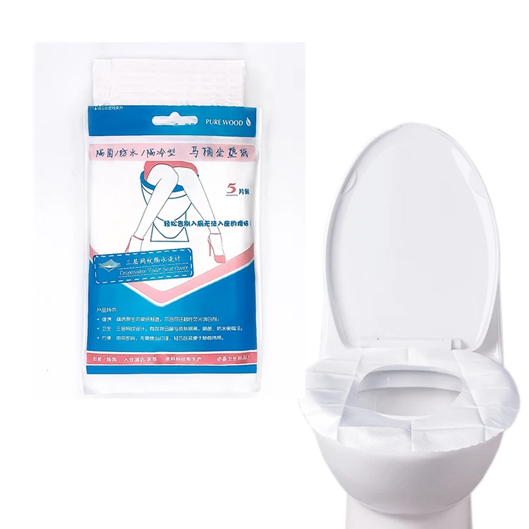 
Disposable waterproof and eco-friendly paper toilet seat cover paper for travelling 