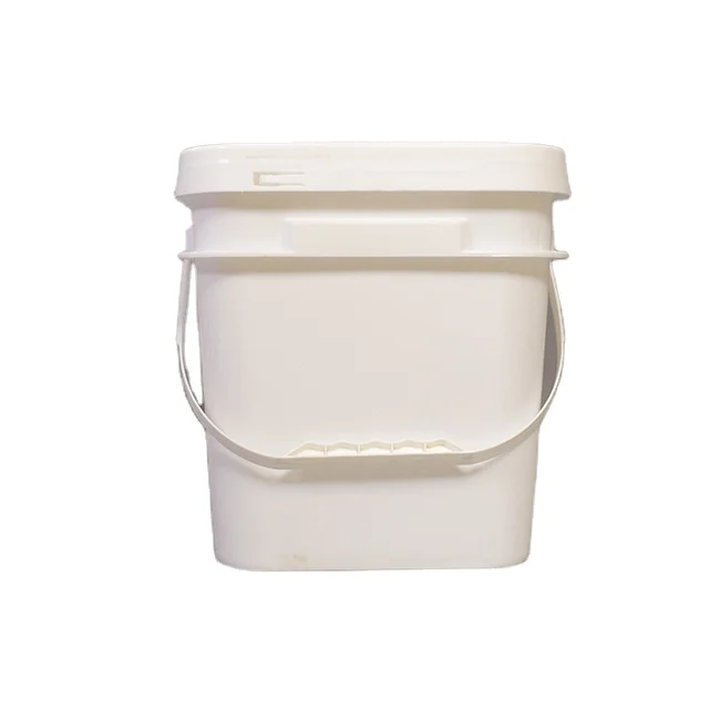 10L 2.7 Gallon 10 liter screw top malaysia plastic white pails with lids for sale