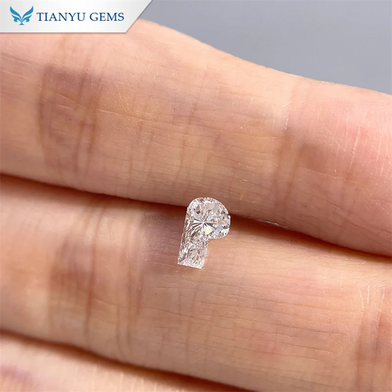 Tianyu gems Lab Grown Diamond CVD DEF VVS1  Letter P  Loose Diamond Special Cut
