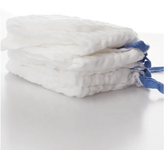 Sterile Gauze Lap Sponge With X-Ray Medical Use Surgical Sterile Abdominal Pads With Blue Line High Quality